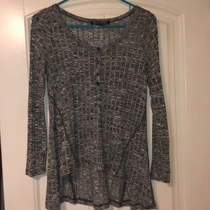 3/4 Sleeve Gray Sweater